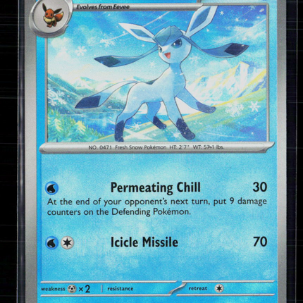 Pokemon 2025 Prismatic Evolutions Glaceon #25/131 Pokeball