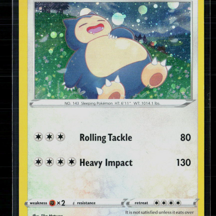 Pokemon 2020 Sword & Shield Snorlax #SWSH032