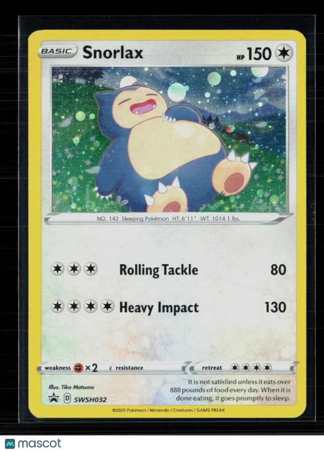 Pokemon 2020 Sword & Shield Snorlax #SWSH032