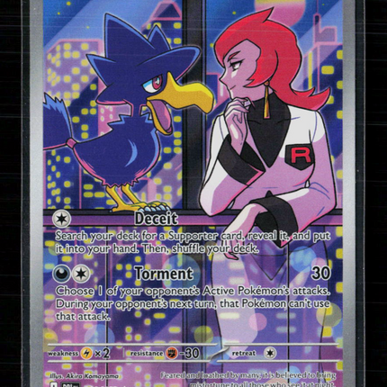 Pokemon 2025 Destined Rivals Team Rocket's Murkrow ex #200/182