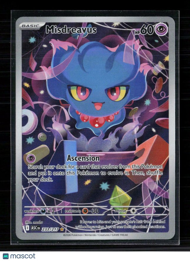 Pokemon 2026 Mega Evolution – Ascended Heroes Misdreavus #233/217