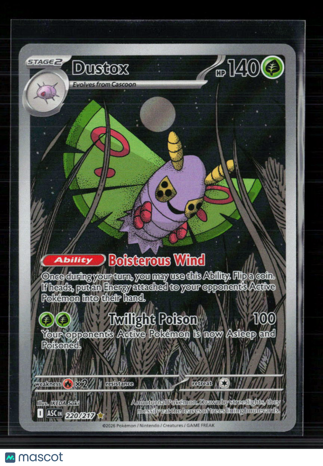 Pokemon 2026 Mega Evolution – Ascended Heroes Dustox #220/217