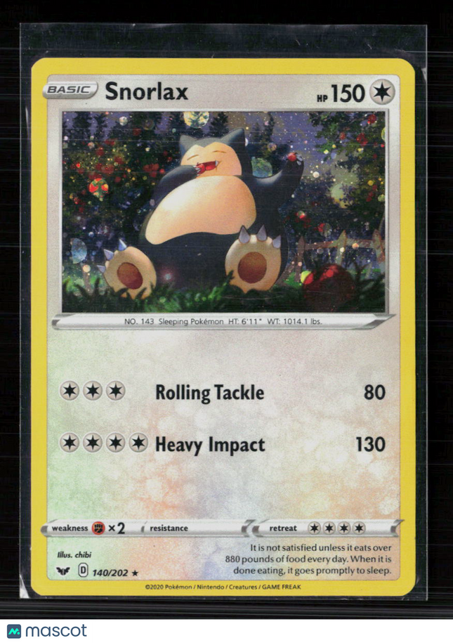 Pokemon 2020 Sword & Shield Snorlax #140/202