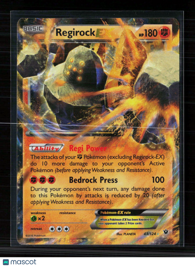 Pokemon 2016 Fates Collide Regirock EX #43/124