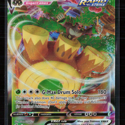 Pokemon 2022 Fusion Strike Rillaboom VMAX #23/264