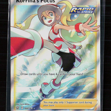 Pokemon 2021 Battle Styles Korrina's Focus FA #160/163