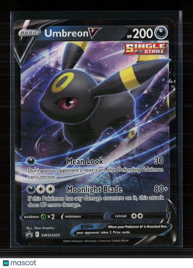 Pokemon 2022 Sword & Shield Promos Umbreon V #SWSH203
