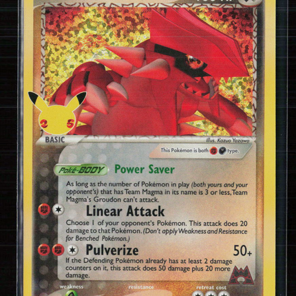 Pokemon 2021 Celebrations Team Magma's Groudon #9/95