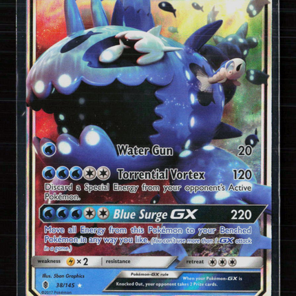 Pokemon 2017 Sun & Moon Wishiwashi GX #38/145