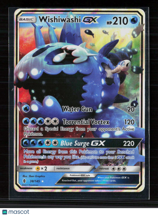 Pokemon 2017 Sun & Moon Wishiwashi GX #38/145