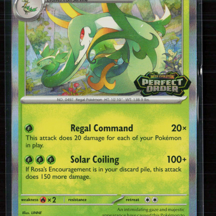 Pokemon 2026 Mega Evolution – Perfect Order Serperior #064 Stamped