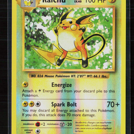 Pokemon 2016 Evolutions Raichu #36/108 Reverse Foil