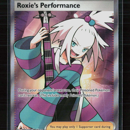 Pokemon 2025 Scarlet & Violet Black Bolt Roxie's Performance SR FA #112/86