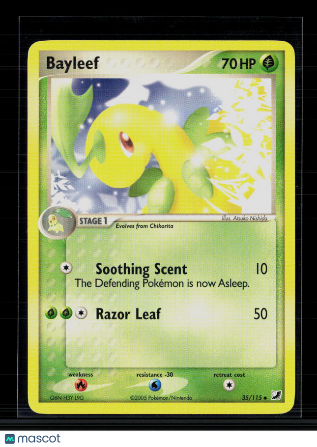 Pokemon 2005 EX Unseen Forces Bayleef #35/115