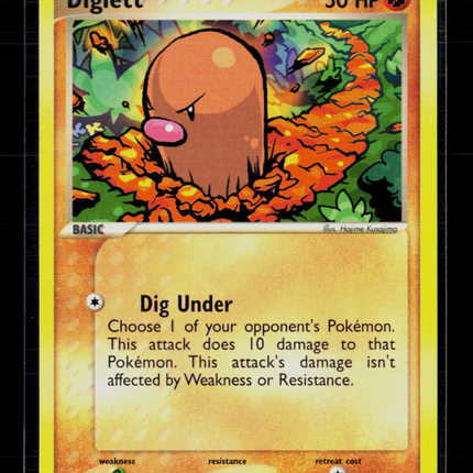 Pokemon 2004 EX FireRed & LeafGreen Diglett #61/112