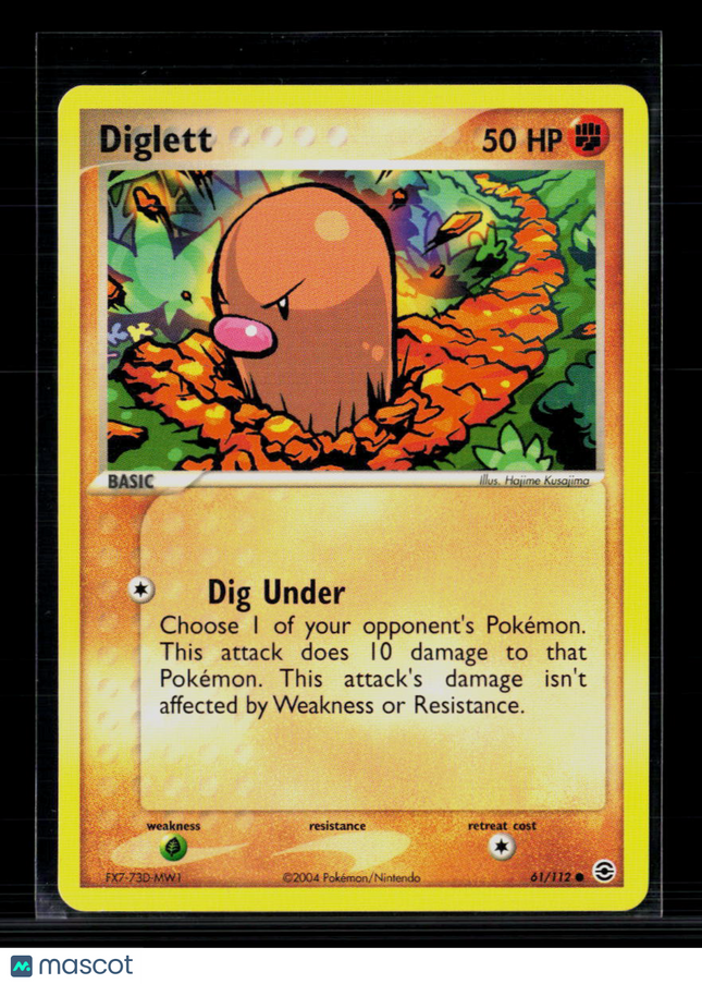 Pokemon 2004 EX FireRed & LeafGreen Diglett #61/112