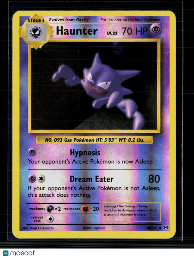 Pokemon 2016 Evolutions Haunter #48/108