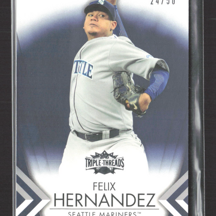 2009 Topps Triple Threads Felix Hernandez #39 24/50