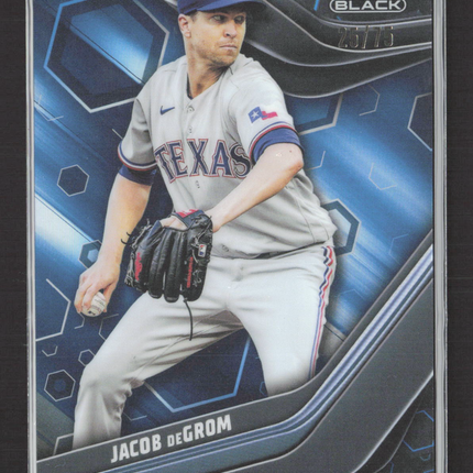 2023 Topps Chrome Black Jacob deGrom #56 25/75