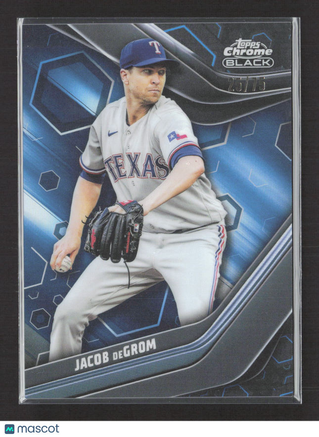 2023 Topps Chrome Black Jacob deGrom #56 25/75