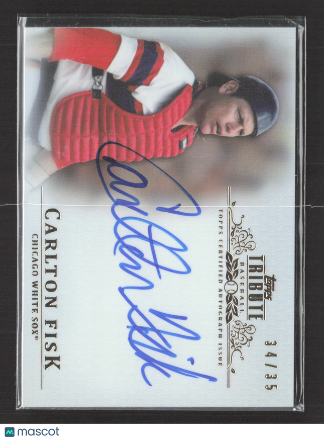 2013 Topps Tribute Carlton Fisk #TA-CF 34/35 Auto