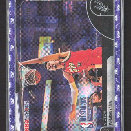 2025 Topps NBA Hoops Victor Wembanyama #289 Purple Pixel Burst /99