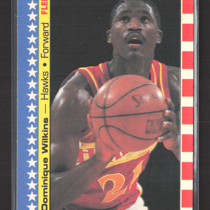 1987 Fleer Dominique Wilkins #7 OF 11