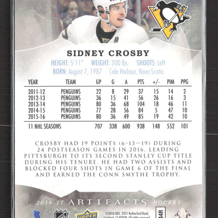 2016 Upper Deck Artifacts Sidney Crosby #125 288/299