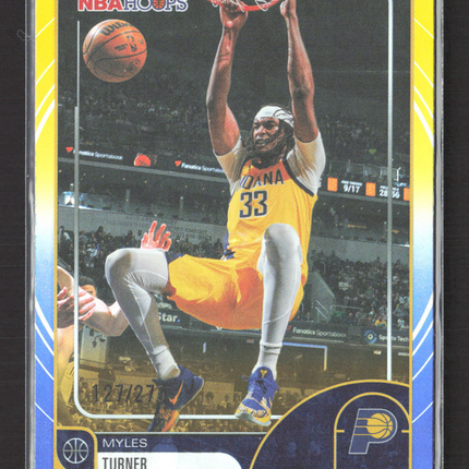 2026 Topps NBA Hoops Myles Turner #11 Blue Yellow /275