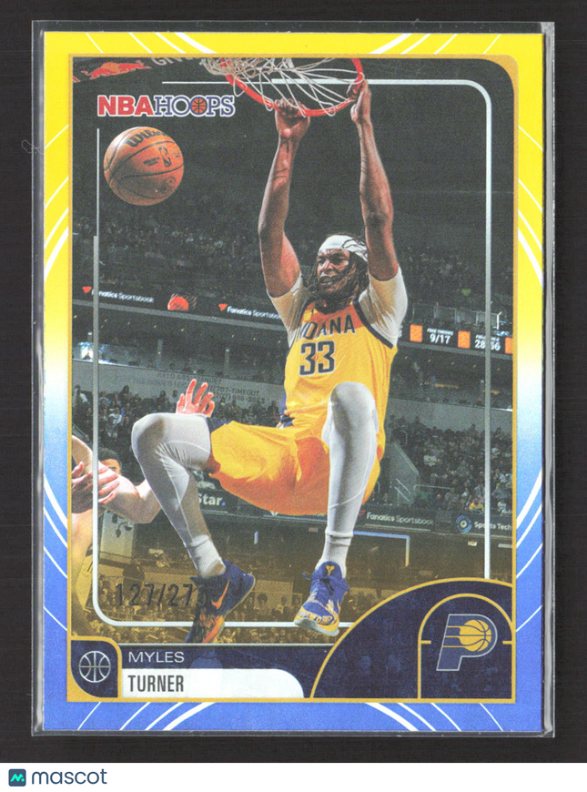 2026 Topps NBA Hoops Myles Turner #11 Blue Yellow /275