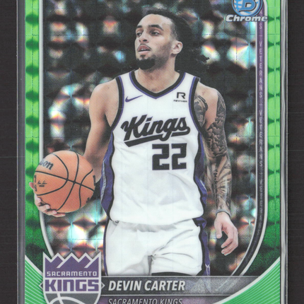 2025 Bowman Chrome University Devin Carter #BCV-197 Green 32/99