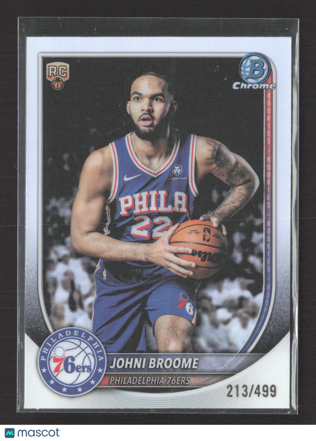 2025 Topps Bowman Chrome Johni Broome #BCV-35 Refractor 213/499 RC