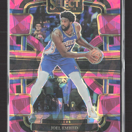 2023 Panini Select Concourse Joel Embiid #4 Pink Prizm 59/99