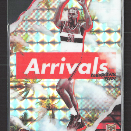 2025 Topps Finest Arrivals Alexandre Sarr #A-1 RC 18/25