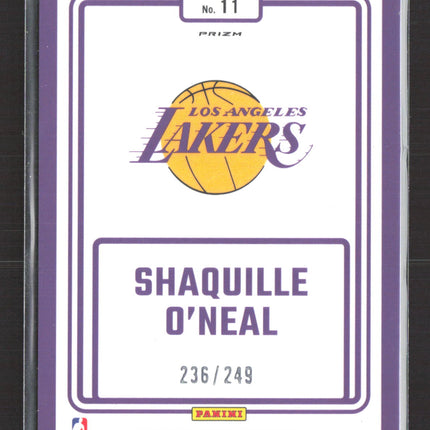 2025 Panini Donruss Optic Prizm Winner Stays Shaquille O'Neal #11 Green 236/249