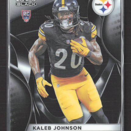 2025 Topps Chrome Black Kaleb Johnson #141 RC