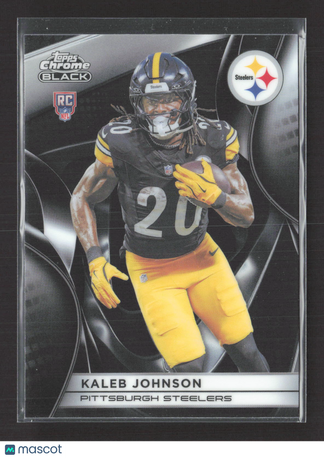 2025 Topps Chrome Black Kaleb Johnson #141 RC