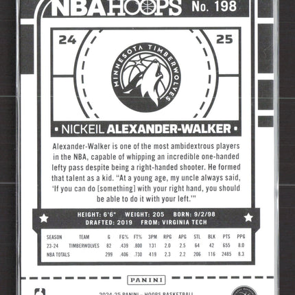 2024 Panini NBA Hoops Nickeil Alexander-Walker #198 043/149
