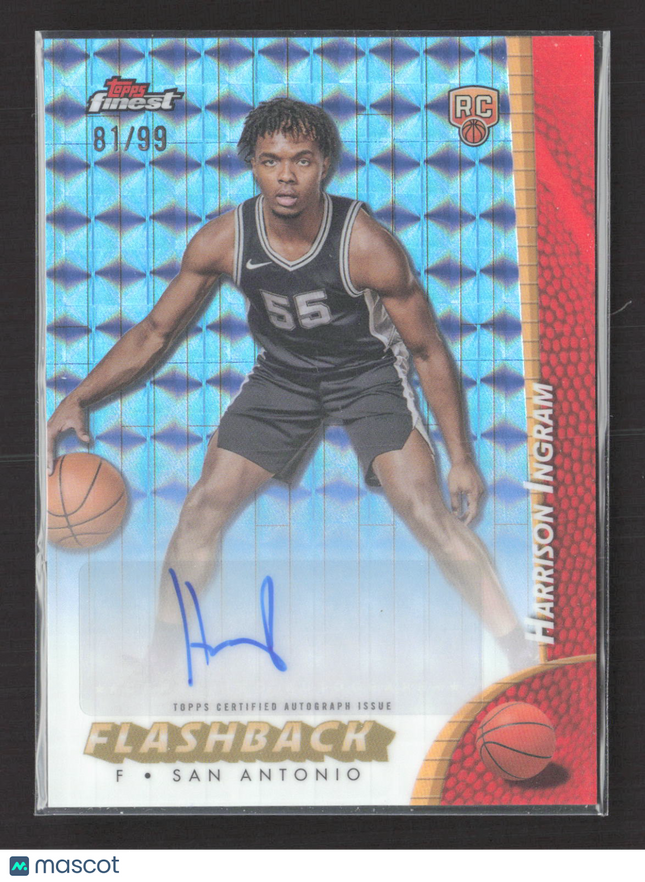 2025 Topps Finest Flashback Harrison Ingram #FBA-HI 81/99 RC Auto