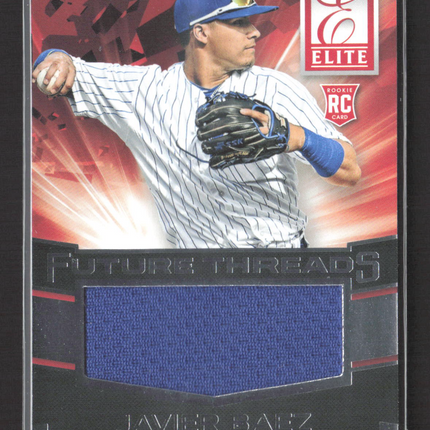 2015 Panini Elite Baseball Future Threads Javier Baez #6 RC Jersey
