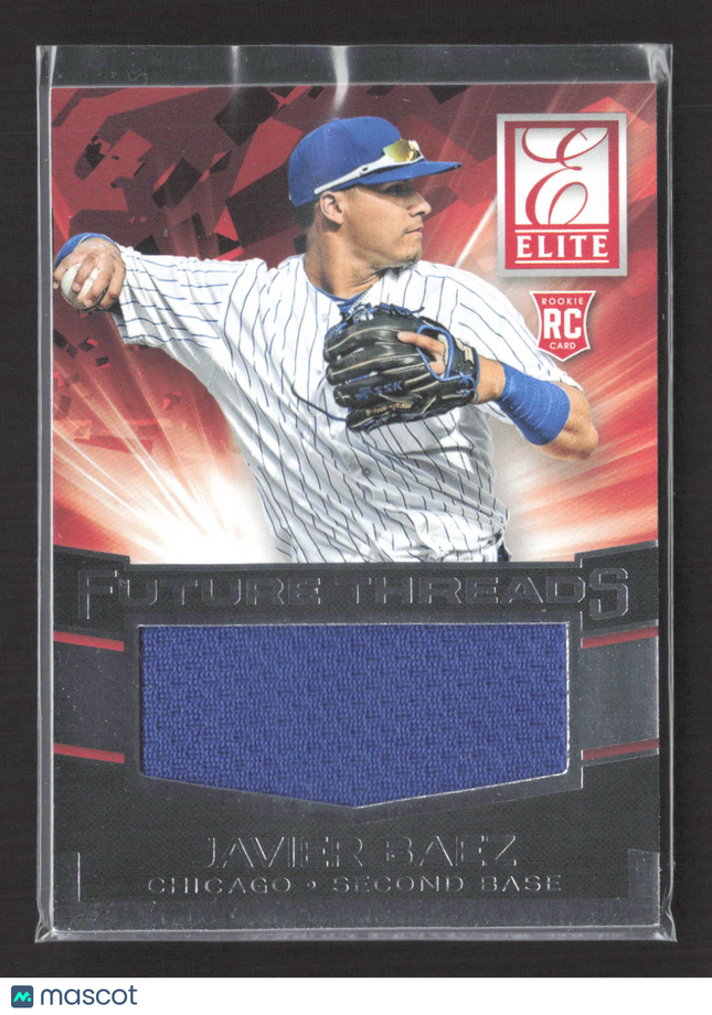 2015 Panini Elite Baseball Future Threads Javier Baez #6 RC Jersey