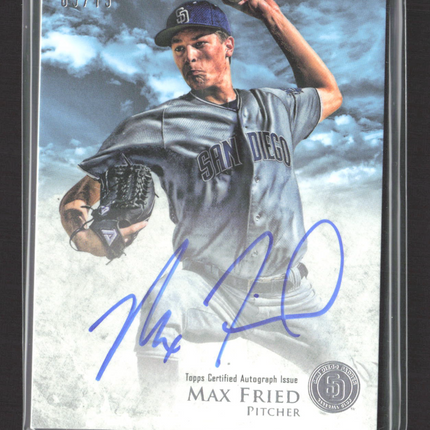 2013 Bowman Inception Max Fried #PA-MF 65/75 Prospect Autograph Auto