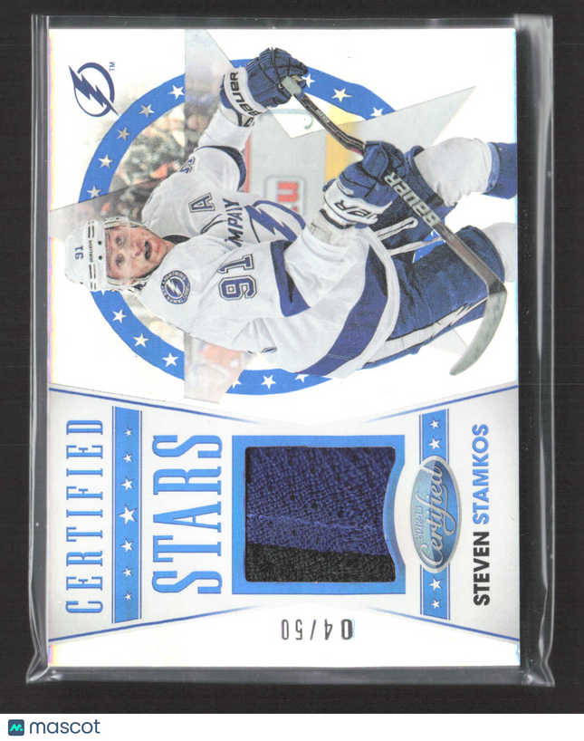 2012 Panini Certified Certified Stars Steven Stamkos #S3 04/50 Jersey Patch