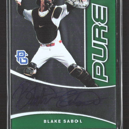 2015 Leaf Pure Blake Sabol #PPG-BS1 Green 2/10 Auto