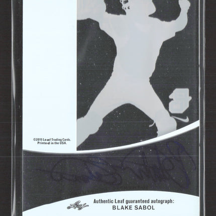 2015 Leaf Pure Blake Sabol #PPG-BS1 Green 2/10 Auto