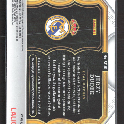 2026 Panini Select La Liga Soccer Select Few Signatures Jerzy Dudek #SF-JD Auto
