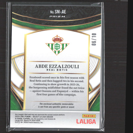 2025 Panini Select La Liga Prizm Abde Ezzalzouli #SM-AE Gold Patch /10
