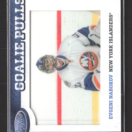 2012 Panini Certified Goalie Pulls Evgeni Nabokov #GP28