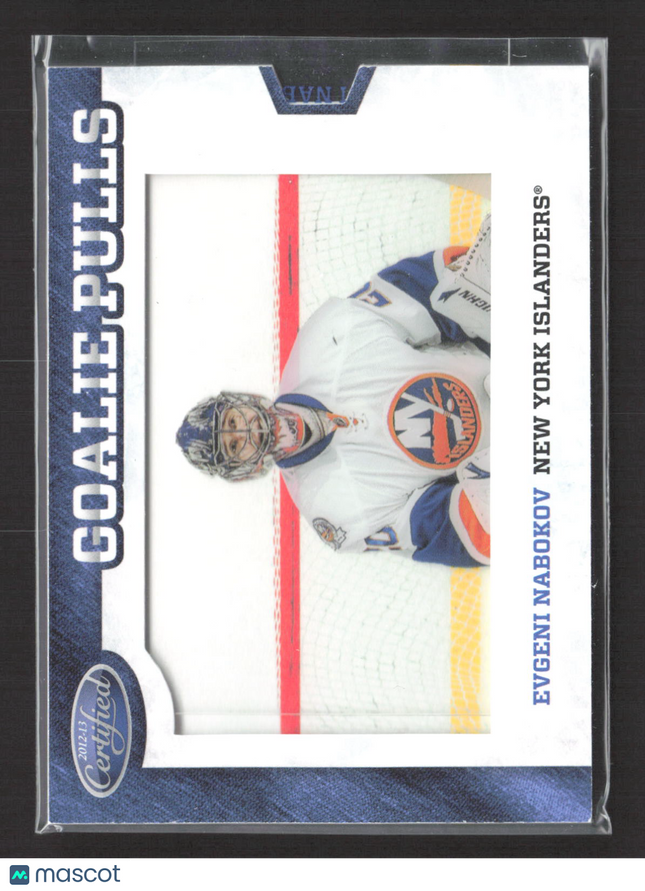 2012 Panini Certified Goalie Pulls Evgeni Nabokov #GP28