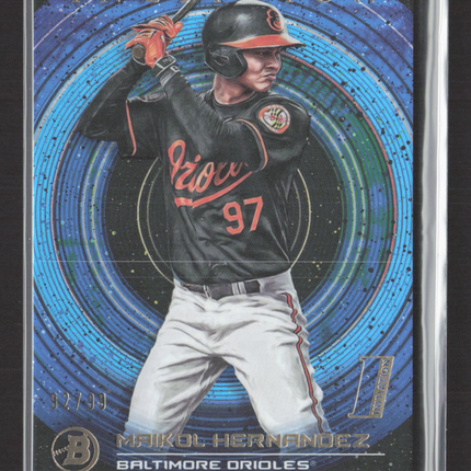 2022 Bowman Inception Maikol Hernandez #67 Blue 92/99